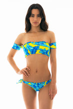Carica l'immagine nel visualizzatore di Gallery, Image 06: Rio De Sol Reggiseno Top Palmeira Azul Off Shoulder
