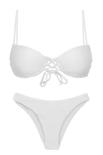 Carica l'immagine nel visualizzatore di Gallery, Product Front: Rio De Sol Completo Set Cotele-Branco Balconet-Pushup Lisboa
