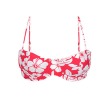 Carica l'immagine nel visualizzatore di Gallery, Product Front: Wednesday In Hawaii By Rio De Sol Reggiseno Top Pua-Hibiscus Coral
