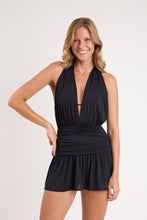Carica l'immagine nel visualizzatore di Gallery, Image 04: Rio De Sol Mini Dress Black Low Cut Dress
