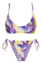 Carica l'immagine nel visualizzatore di Gallery, Product Front: Rio De Sol Completo Set Tiedye-Purple Bralette Ibiza-Comfy
