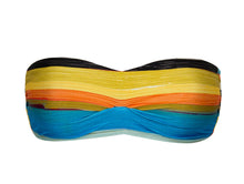 Carica l'immagine nel visualizzatore di Gallery, Product Front: Rio De Sol Reggiseno Top Artsy Bandeau-Pli
