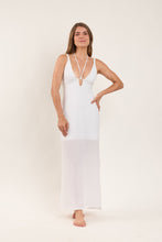 Carica l'immagine nel visualizzatore di Gallery, Model Front: Rio De Sol Vestito Da Spiaggia Memphis-White Saida Yara
