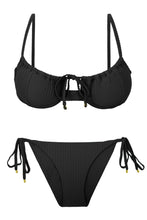 Carica l'immagine nel visualizzatore di Gallery, Product Front: Rio De Sol Slip Bottom Dots-Black Ibiza-Comfy
