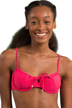 Carica l'immagine nel visualizzatore di Gallery, Gallery: Rio De Sol Reggiseno Top Dots-Virtual-Pink Balconet-Tie
