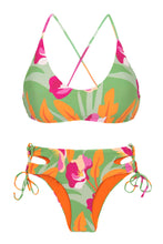 Carica l'immagine nel visualizzatore di Gallery, Product Front: Rio De Sol Completo Set Green-Bloom Bralette Madrid
