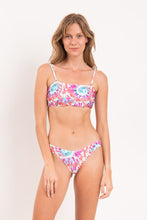 Carica l'immagine nel visualizzatore di Gallery, Model Front: Rio De Sol Reggiseno Top Splash Bandeau-Reto
