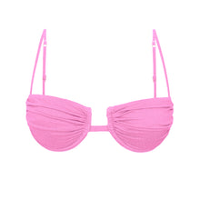 Carica l'immagine nel visualizzatore di Gallery, Product Front: Rio De Sol Reggiseno Top Crespinho-Rosa Zaya
