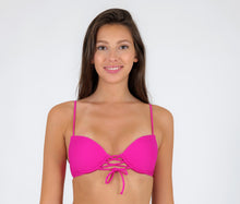 Carica l'immagine nel visualizzatore di Gallery, Gallery: Rio De Sol Reggiseno Top Cotele-Amaranto Balconet-Pushup
