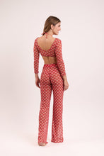 Carica l'immagine nel visualizzatore di Gallery, Model Back: Rio De Sol Pantaloni Da Spiaggia Floral-Scales Pants Lana
