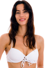 Carica l'immagine nel visualizzatore di Gallery, Gallery: Rio De Sol Reggiseno Top Cotele-Branco Balconet-Pushup
