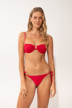 Carica l'immagine nel visualizzatore di Gallery, Model Front: Rio De Sol Slip Bottom Malibu-Malagueta Cheeky-Tie
