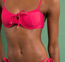 Carica l'immagine nel visualizzatore di Gallery, Image 09: Rio De Sol Reggiseno Top Dots-Virtual-Pink Balconet-Tie
