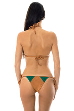 Carica l'immagine nel visualizzatore di Gallery, Model Back: Rio De Sol Slip Calcinha Copper Green
