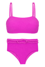 Carica l'immagine nel visualizzatore di Gallery, Product Front: Rio De Sol Completo Set St-Tpz-Pink Reto Hotpant-High
