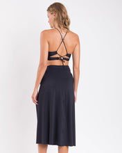 Carica l'immagine nel visualizzatore di Gallery, Image 05: Rio De Sol Gonna Da Spiaggia Nero Long-Skirt-Knot
