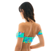 Carica l'immagine nel visualizzatore di Gallery, Image 07: Rio De Sol Reggiseno Top Acqua Flora Off Shoulder
