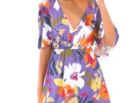 Carica e avvia il video nel visualizzatore di galleria, Video: Rio De Sol Mini Dress Garden-Flower Mini Dress
