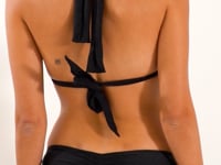 Carica e avvia il video nel visualizzatore di galleria, Video: Rio De Sol Reggiseno Top Shimmer-Black Mel
