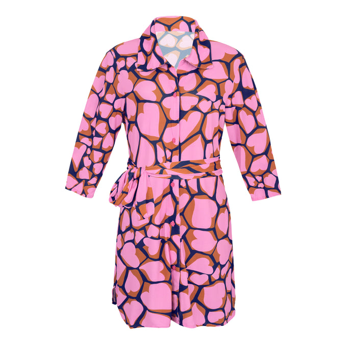 Product Front: Rio De Sol Camicia Amore-Pink Chemise