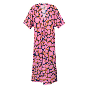 Product Front: Rio De Sol Vestito Da Spiaggia Amore-Pink Long Dress