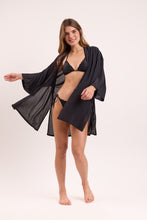 Carica l&#39;immagine nel visualizzatore di Gallery, Image 11: Rio De Sol Caftano / Copricostume Black Kimono
