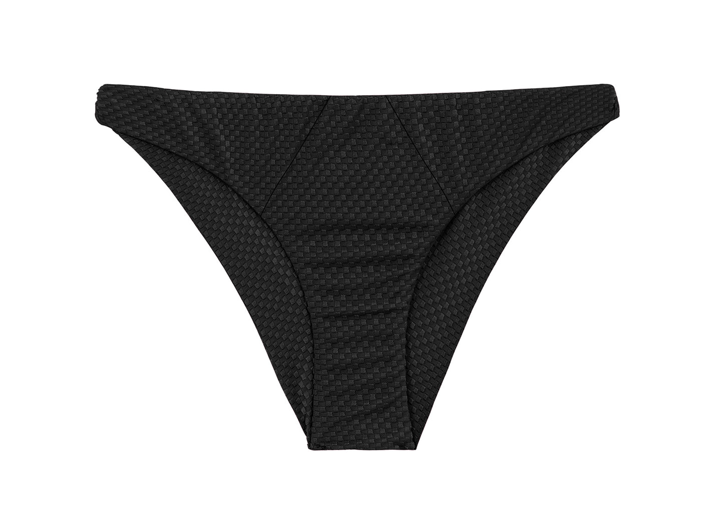 Product Front: Rio De Sol Slip Bottom Cloque Preto Recorte