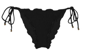 Product Front: Rio De Sol Slip Bottom Dots-Black Frufru