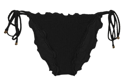Product Front: Rio De Sol Slip Bottom Dots-Black Frufru-Comfy