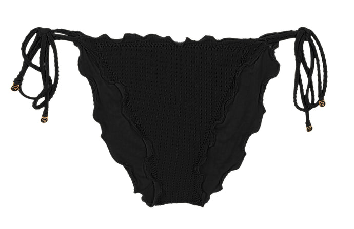 Product Front: Rio De Sol Slip Bottom Dots-Black Frufru-Comfy