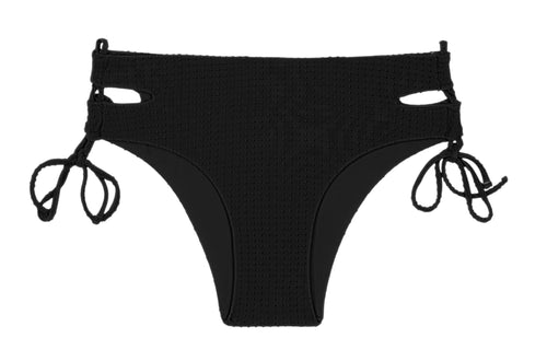 Product Front: Rio De Sol Slip Bottom Dots-Black Madrid