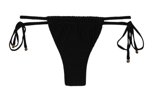 Product Front: Rio De Sol Slip Bottom Dots-Black Pipa