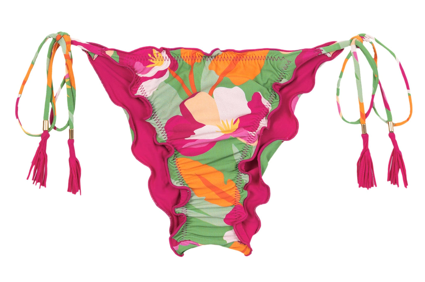 Product Front: Rio De Sol Slip Bottom Green-Bloom Frufru