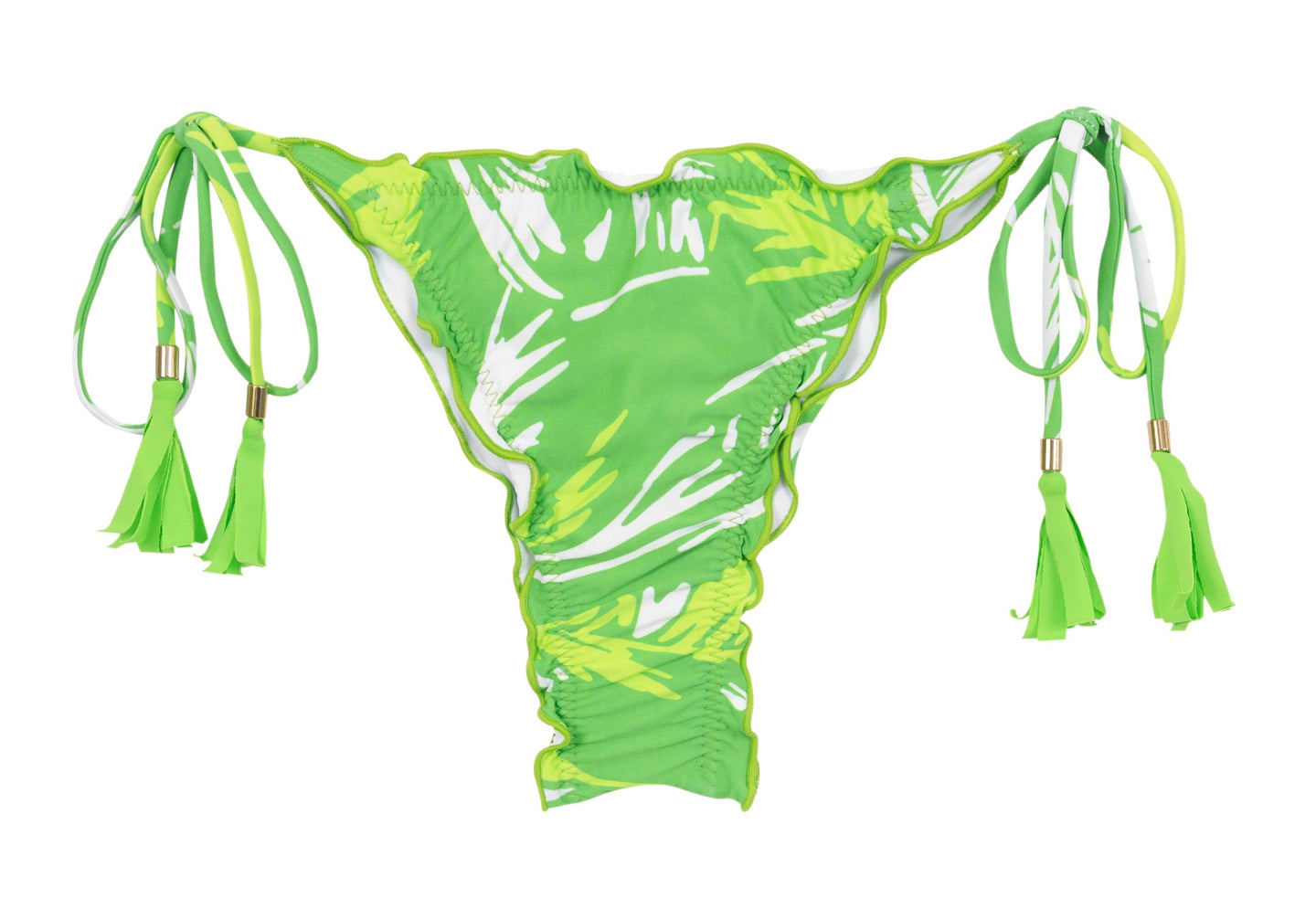 Product Front: Rio De Sol Slip Bottom Green-Palms Frufru-Fio