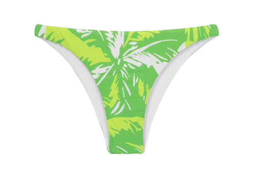 Product Front: Rio De Sol Slip Bottom Green-Palms Leblon