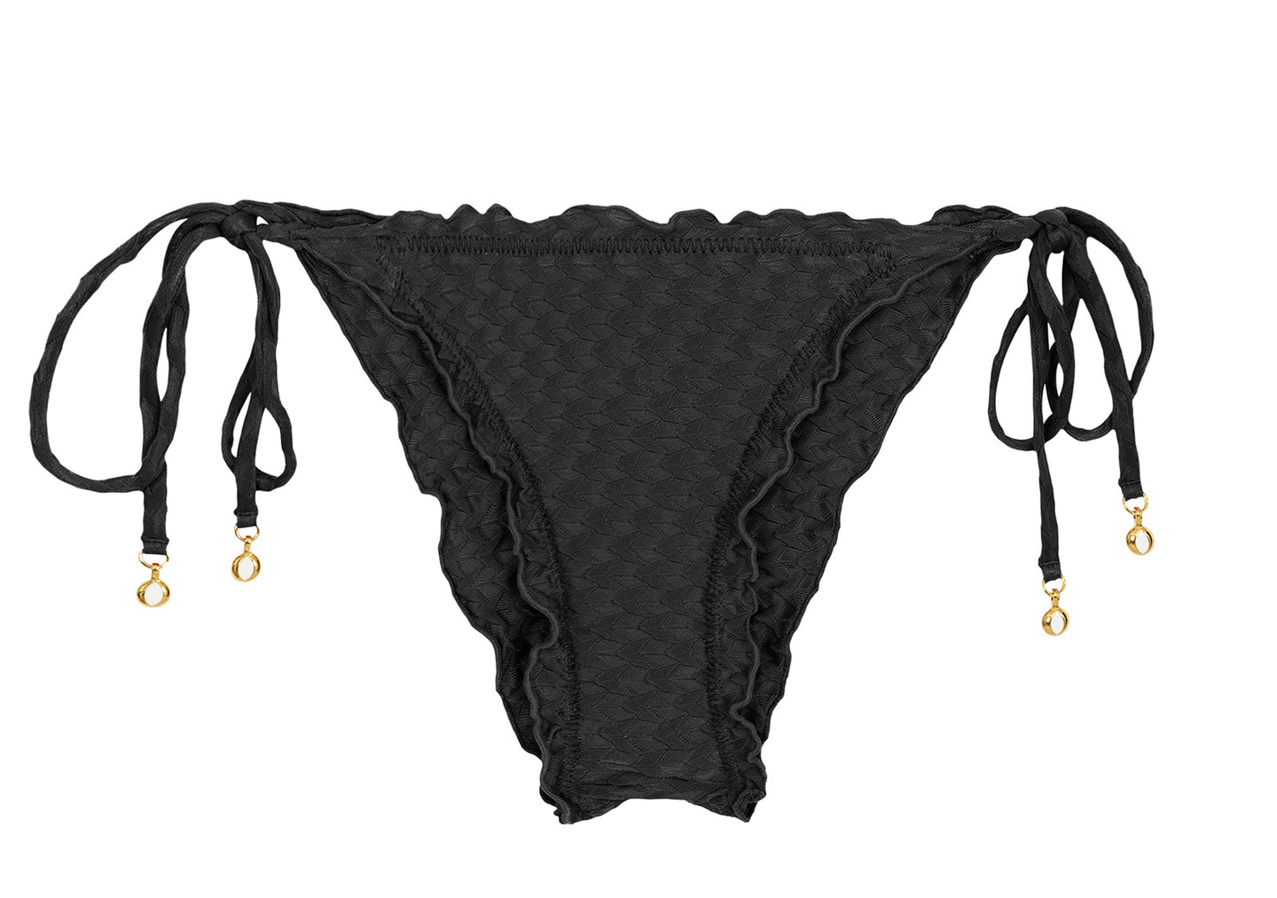 Product Front: Rio De Sol Slip Bottom Kiwanda Preto Frufru