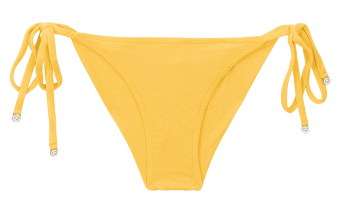 Product Front: Rio De Sol Slip Bottom Malibu-Yellow Cheeky-Tie