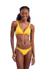 Carica l&#39;immagine nel visualizzatore di Gallery, Model Front: Rio De Sol Slip Bottom Malibu-Yellow Mini-Duo
