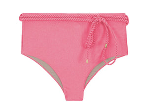 Product Front: Rio De Sol Slip Bottom Shimmer-Confetti Belted-High-Waist