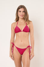 Carica l&#39;immagine nel visualizzatore di Gallery, Model Front: Rio De Sol Slip Bottom Shimmer-Desejo Cheeky-Tie
