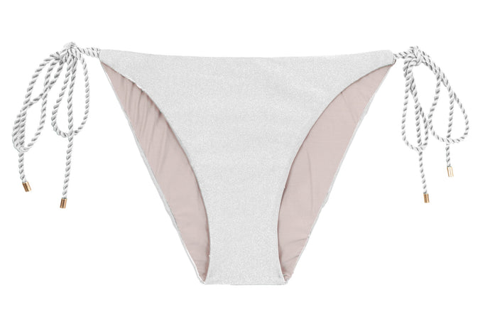 Product Front: Rio De Sol Slip Bottom Shimmer-White Ibiza-Rope