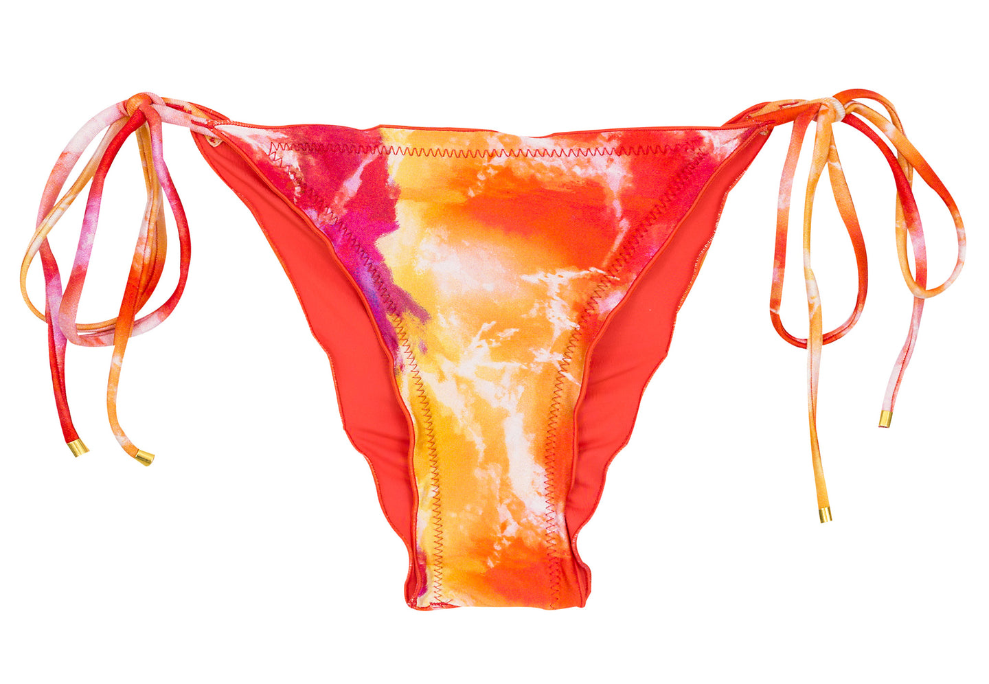 Product Front: Rio De Sol Slip Bottom Tiedye-Red Frufru