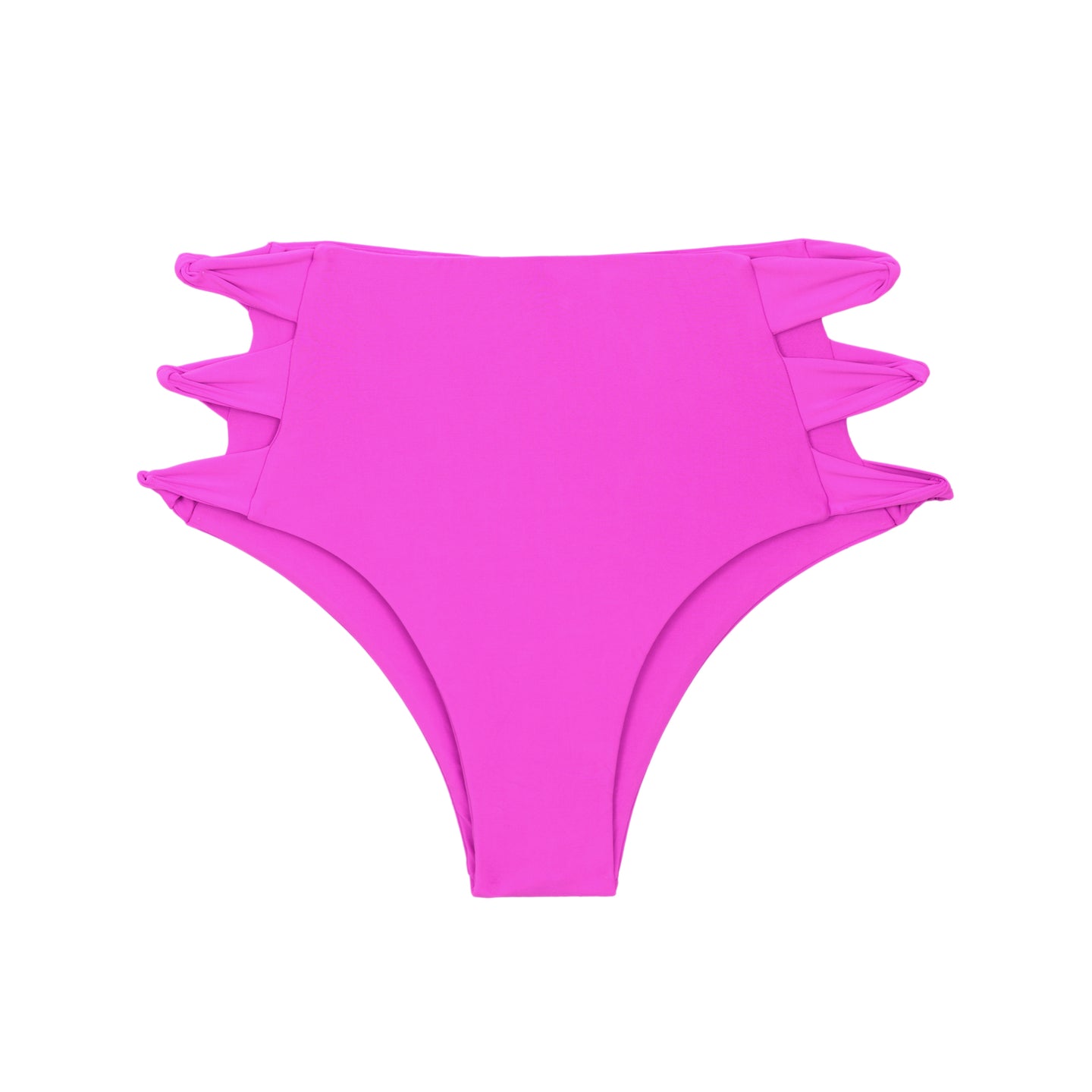 Product Front: Rio De Sol Slip Bottom Vita-Pink High-Waist-Spin