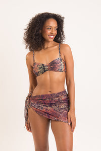 Model Front: Rio De Sol Gonna Da Spiaggia Cobra Mini-Sarong