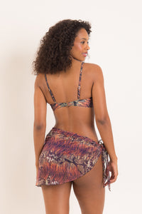 Model Back: Rio De Sol Gonna Da Spiaggia Cobra Mini-Sarong