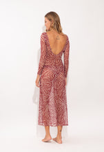 Carica l&#39;immagine nel visualizzatore di Gallery, Model Back: Rio De Sol Vestito Da Spiaggia Dune Dress Lucy
