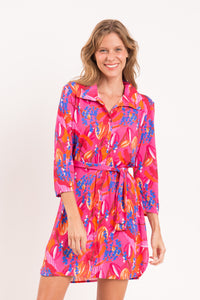 Model Front: Rio De Sol Vestito Da Spiaggia Flavors Chemise