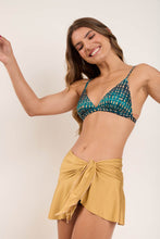 Carica l&#39;immagine nel visualizzatore di Gallery, Image 06: Rio De Sol Gonna Da Spiaggia Fluity-Dourado Mini Skirt
