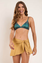 Carica l&#39;immagine nel visualizzatore di Gallery, Image 07: Rio De Sol Gonna Da Spiaggia Fluity-Dourado Mini Skirt
