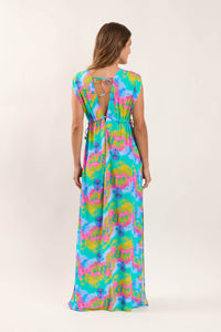 Model Back: Rio De Sol Vestito Da Spiaggia Fusion Long Dress Soleil